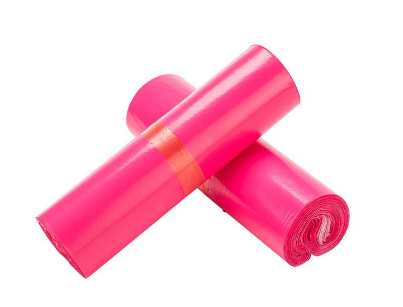 哈巴河玫红色快递袋-02